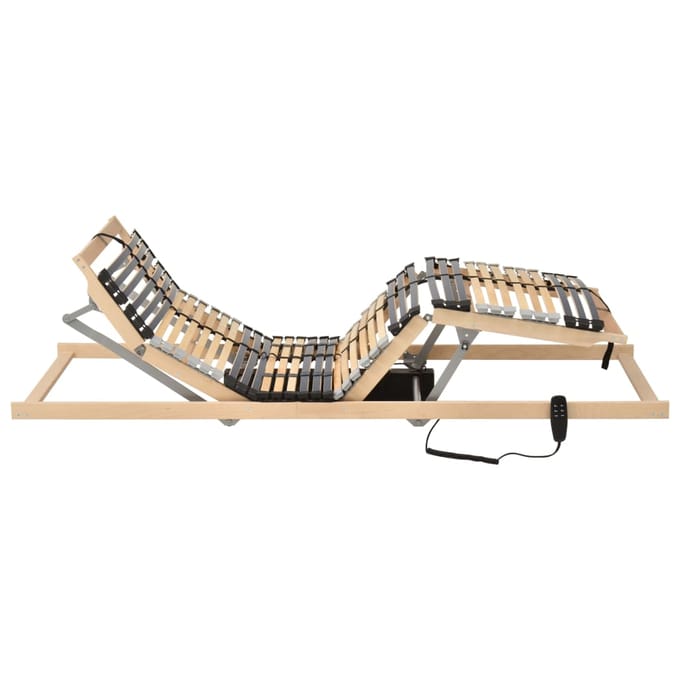vidaXL - Lattenbodem - met - 42 - latten - 7 - zones - elektrisch - 90x200 - cm