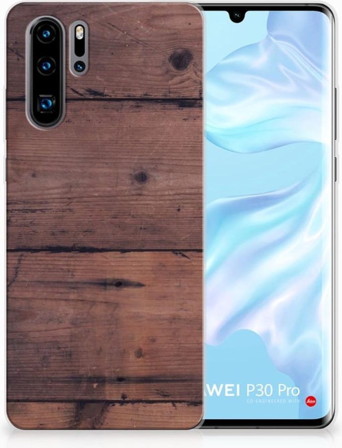 Huawei P30 Pro Bumper Hoesje Old Wood