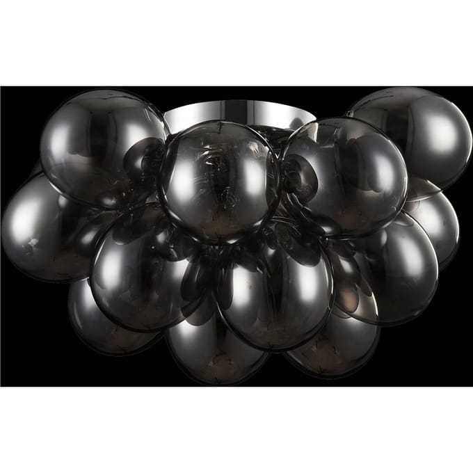 Maytoni Balbo plafondlamp glas nikkel/rook