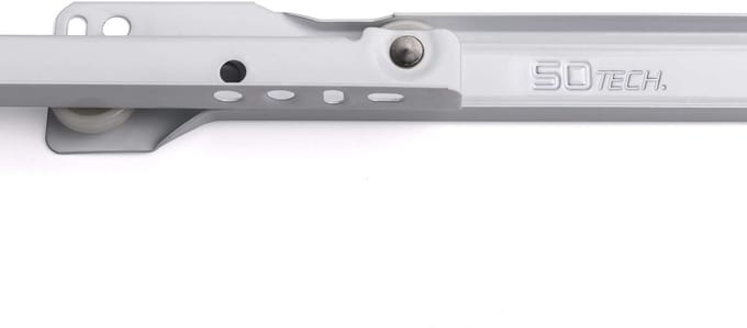 SOTECH 1 paar Rolgeleider RT3-30-B12,5-L400-NF lengte 400 mm witte poedercoating