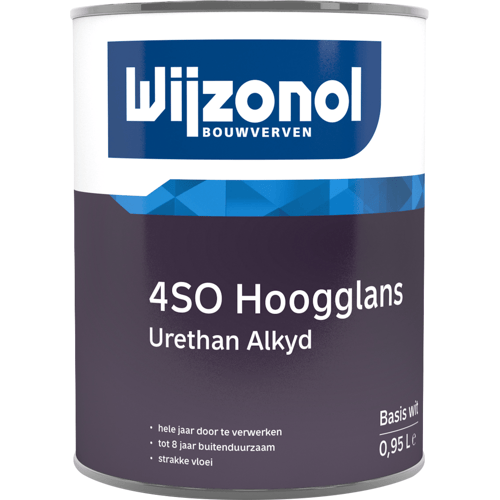 Wijzonol 4so Hoogglans 1 Liter 100% Wit