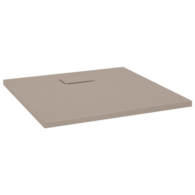 vidaXL - Douchebak - 80x80 - cm - SMC - bruin