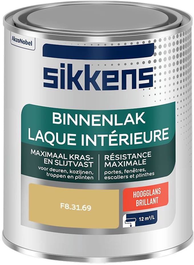 Sikkens - Binnenlak Hoogglans - F8.31.69 - Mengverf - 750 Ml