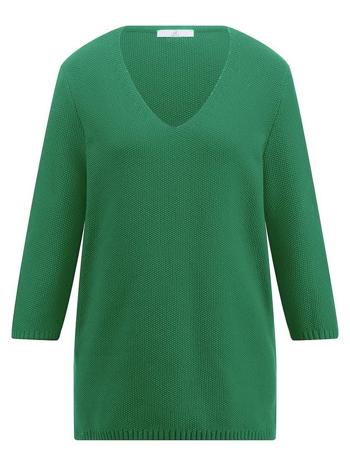 Trui V-hals Van Emilia Lay groen