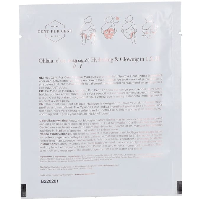 Cent Pur Masque Magique Sheet Mask 1 Make-up