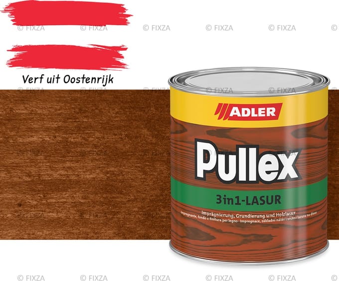 ADLER Pullex 3in1-Lazuur Motion, bruine beits 2,5 liter
