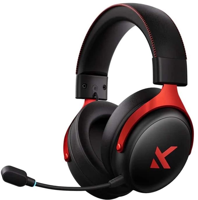MCHOSE V9 Pro Headset Bedraad en draadloos Hoofdband Gamen USB Type-C Bluetooth Zwart, Rood