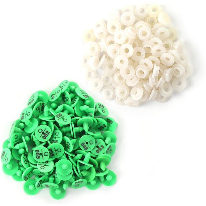 100 Stuks Kwaliteit Plastic Dier Vee Oormerk voor Konijn Vos Hond Marker Label(Groen) groen