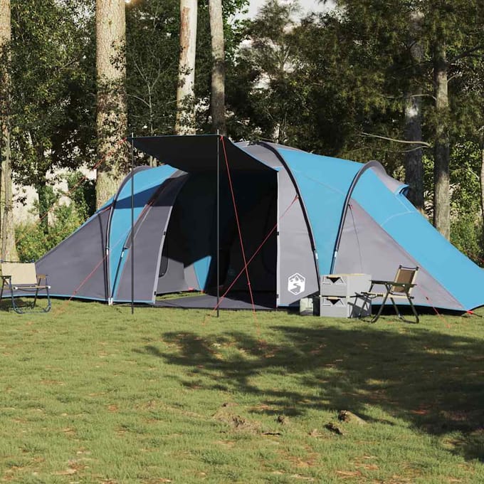 Vidaxl Tente Familiale, Dôme, 6 Personnes, Bleu, Imperméable