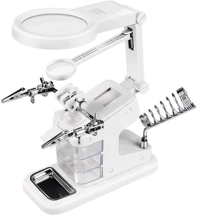 DailySupplies® Vergrootglas Met Verlichting - Loeplamp met Led Verlichting - Wit