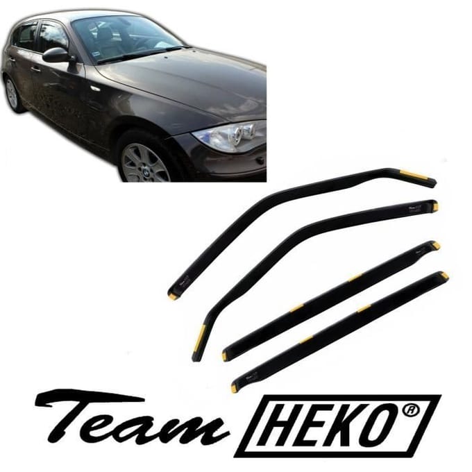 J&J AUTOMOTIVE | Heko Deflecteurs d'air Déflecteurs de Vent Pour Bmw 1 Série E87 2004-2011 5P. Berlina
