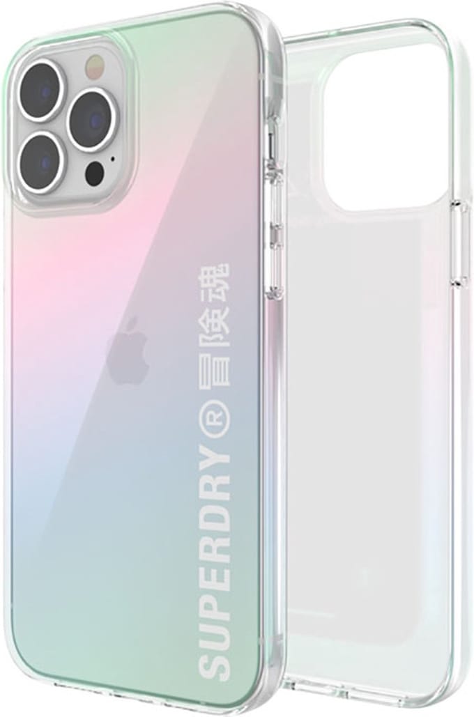 Superdry, Hoesje geschikt voor Apple iPhone 13 Pro Max - Snap Case Clear Series TPU, Meerkleurig