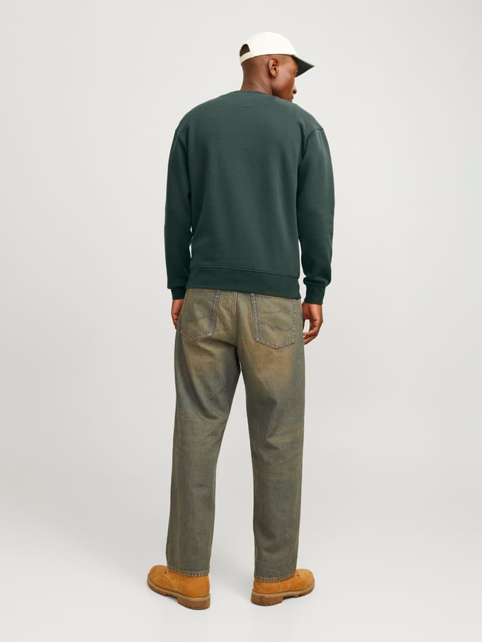 Jack & Jones - Heren Sweaters Vesterbro Sweat Crew Neck - Groen - Maat L