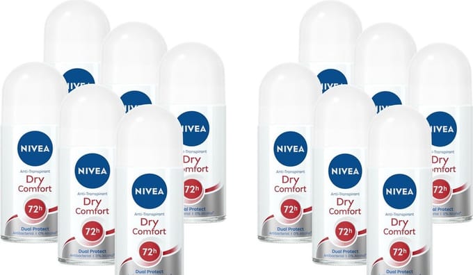 Nivea - Deodorant - Roller - Dry Comfort - 50ml x 12