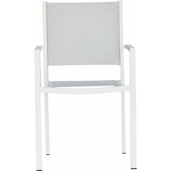 Fiam Fiam Aria Stapelfauteuil - wit / zilvergrijs