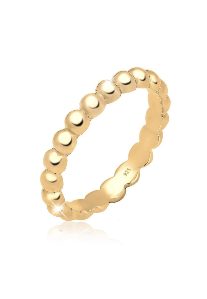 Elli - Ring - Ringen Stapel Hoop Bal Geo Trend 925 Sterling Zilver - Dames