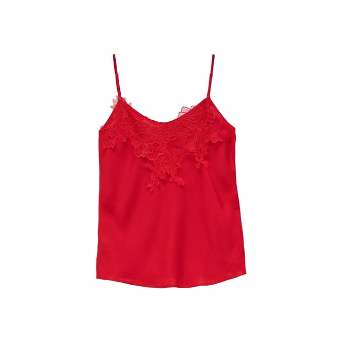Satin top met kant dames Salsa Jeans