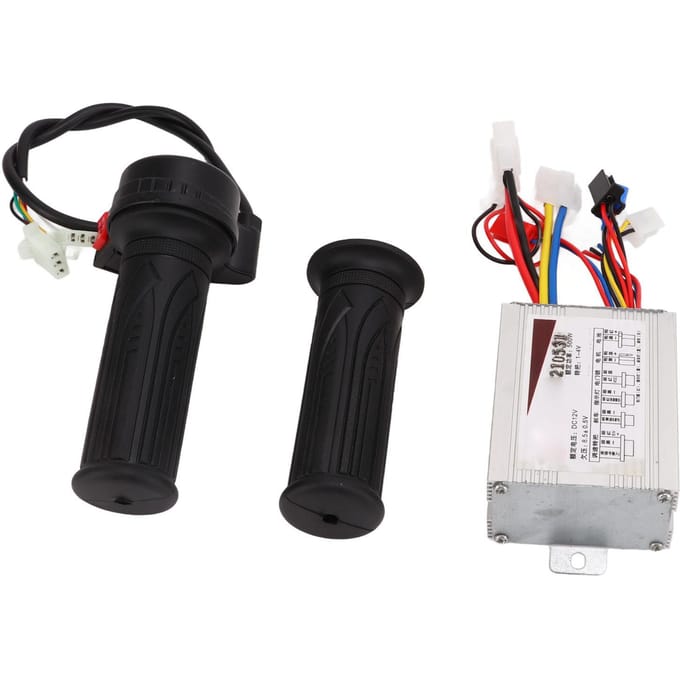 E-bike Controller 12V 500W Gevoelige Kleur Kop DC Motor Geborstelde Controller Drie Snelheden Gasklepel black