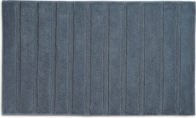 Badmat, 80 x 50 cm, Katoen, Rook Blauw - Kela | Megan