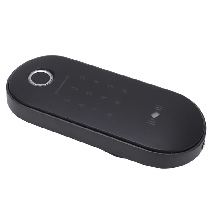 Waterdicht Toegangscontrolesysteem Vingerafdruk Wachtwoord 13.56Mhz IC Kaart Ingang voor Thuis Kantoor black