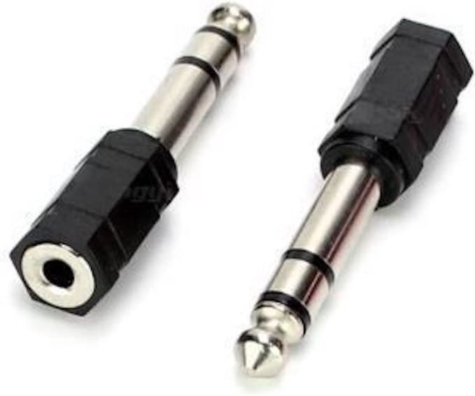 6.35MM Naar 3.5MM Male Stereo Audio Jack Adaptor