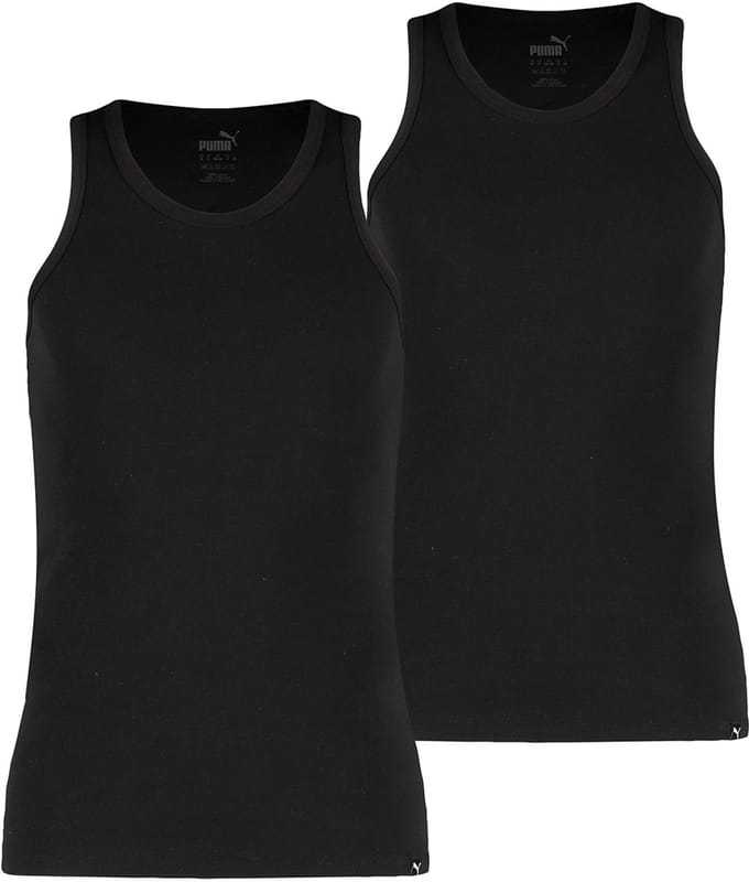 Heren everyday hemd - Black - L - 2 paar