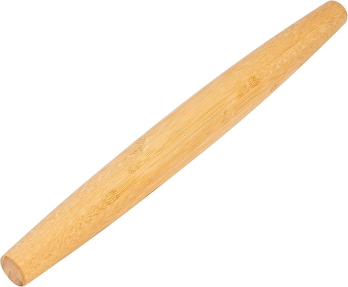 Deegroller Bamboe - Bakroller Hout - Bakken Pizzadeeg - Gladde Afwerking - 40 cm Lengte - Natuurlijk Hout
