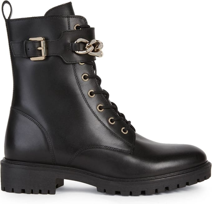 Geox - Maat 39 - Hoara Zwarte Veterboot