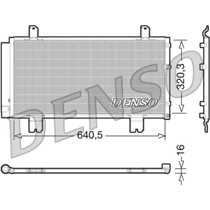 Condensator, airconditioning DENSO DCN51007