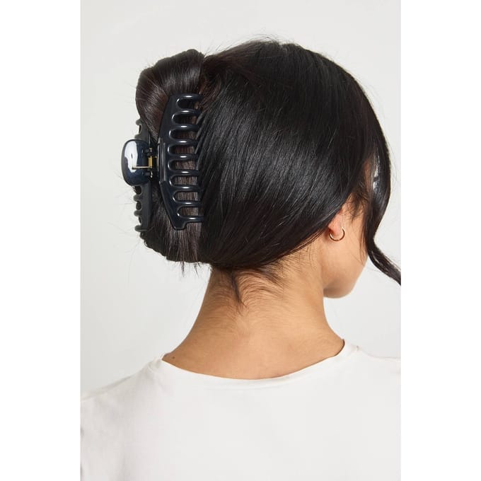 boohoo Dames Grote Haarklip | Zwart