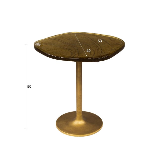 Hoyz Collection - Bijzettafel Eclipse S - Goud Antiek Finish