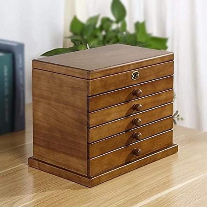 Sieradendoos - Juwelenkist - Sieraden Opbergen - Extra Groot - 315 cm - Houtkleur