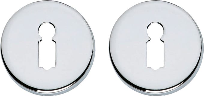 Intersteel Rozet sleutelgat rond verdekt chroom
