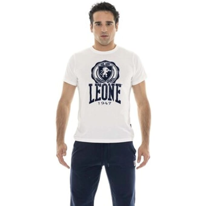 T-shirt Korte Mouw Leone 1947 Man Short Sleeves Indaco