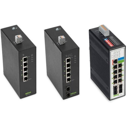 WAGO 852-1417 852-1417 Industrial Ethernet Switch 10 / 100 / 1000 MBit/s PoE-functie