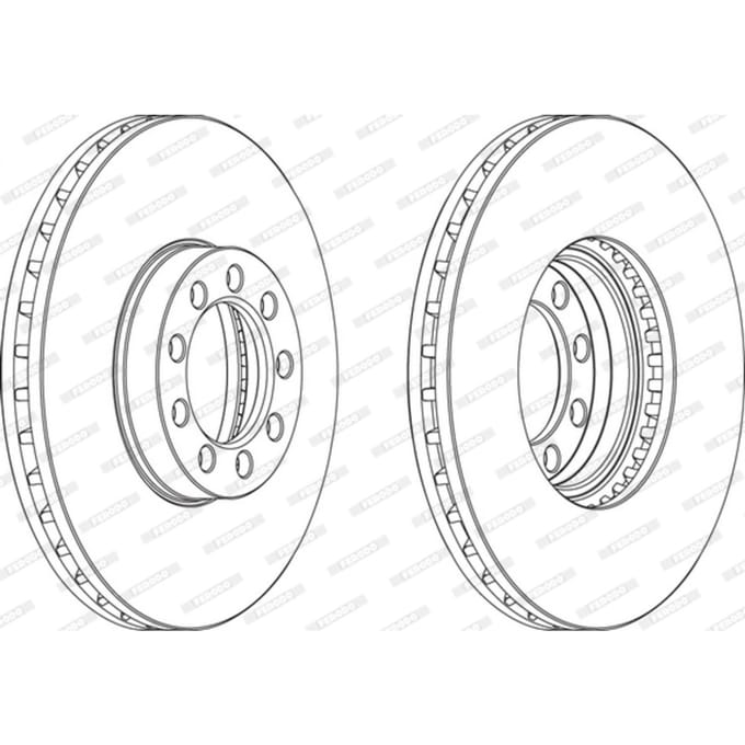 Remschijf FERODO FCR329A, 1 Stuk