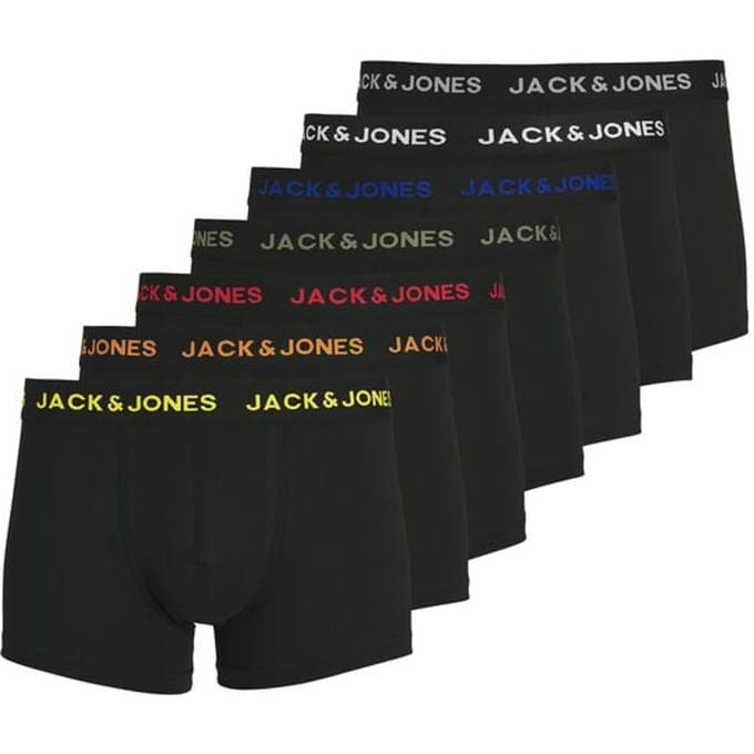 Jack & Jones zwarte heren ondergoed   Regular fit   Elastische boord   Regular waist Zwart M
