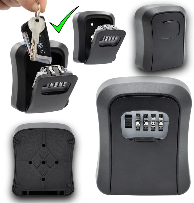VLSelect® Sleutelkastje Met Code - Sleutelkluisje - Voor Binnen En buiten - Met Bevestigingsset