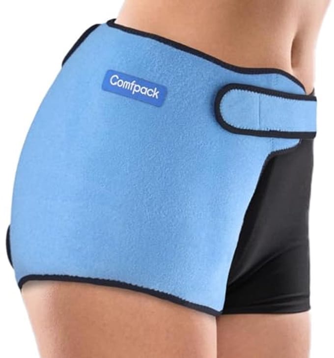 Herbruikbare heupbrace met gel hot cold pack voor blessures en pijn