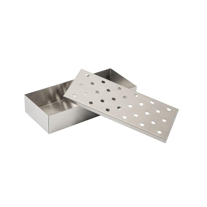 BBQ Rookbox - RVS - Barbeque smoker box - 24 x 10 x 4,5 cm