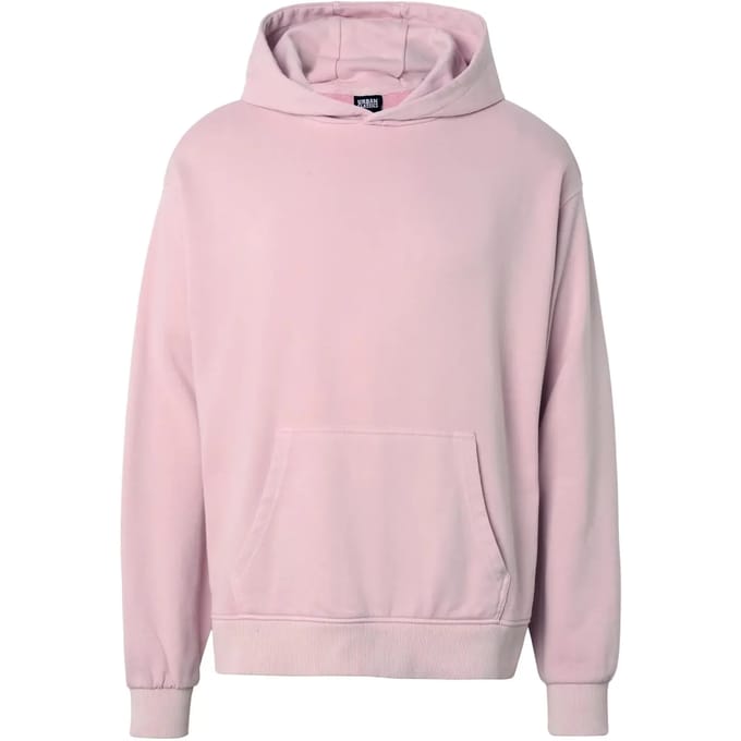 Urban Classics - Heavy Washed Boxy Hoodie/trui - S - Roze