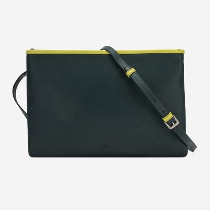Dudubags - groen donker - leder - maat STUK