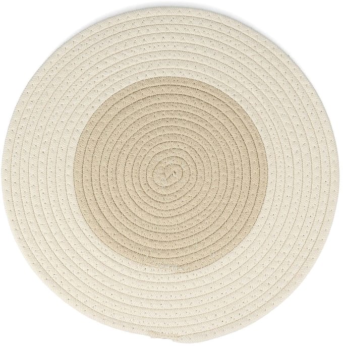 Ona Placemat 35 cm - Rond - Cream White - PIFF Collection