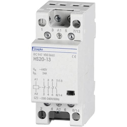 Doepke HS25-40 Contactor 4x NO 230 V Met hulpcontact Piece 1 stuk(s)