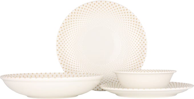Rinart Serviesset (Large) - Punto - 24 delig - 6 persoons - Porselein