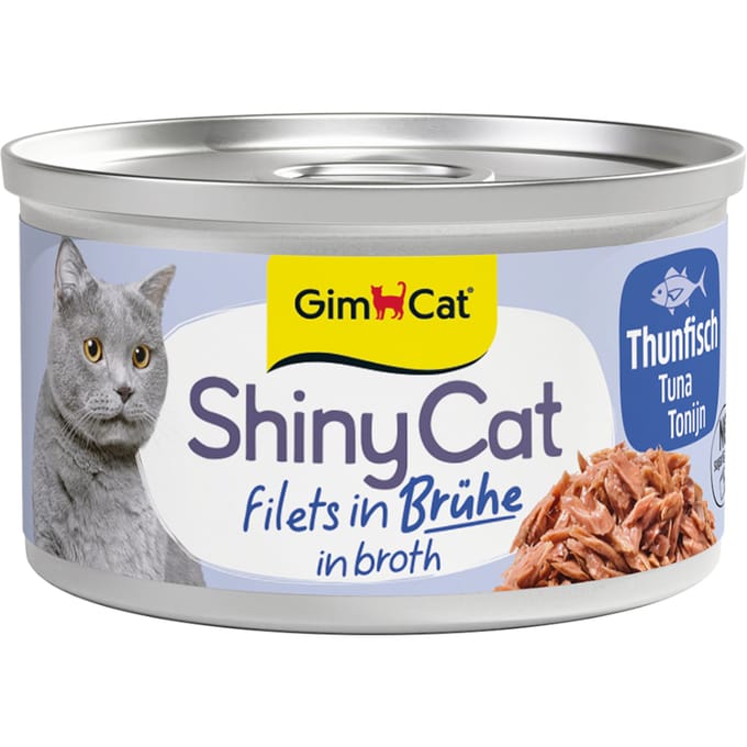 GimCat ShinyCat Kattenvoer 6 x 70 g - Tonijn