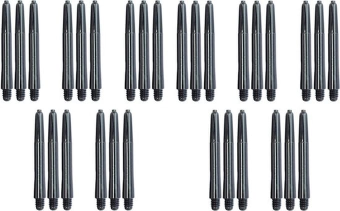 Knaak Darts Shafts - 10 sets (30 stuks) - Middel - Darts - Zwart - Cadeau