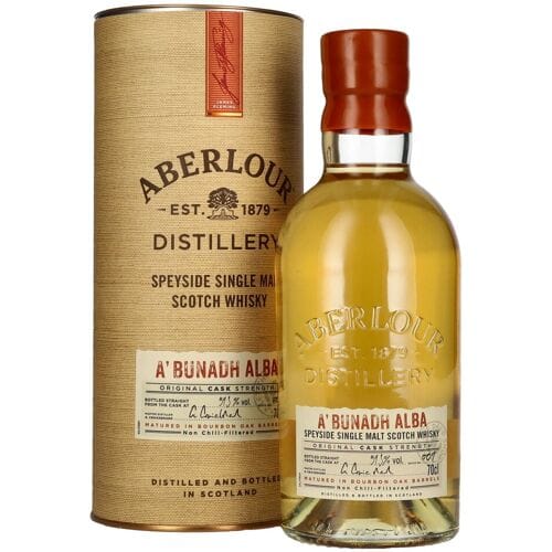 Aberlour A'BUNADH ALBA Original Cask Strength Batch No. 009 59,3% Vol. 0,7l in geschenkverpakking