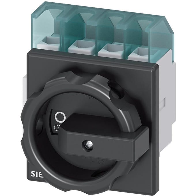 Lastscheidingsschakelaar Zwart 4-polig 16 mm² 32 A 690 V/AC Siemens 3LD22031TL51