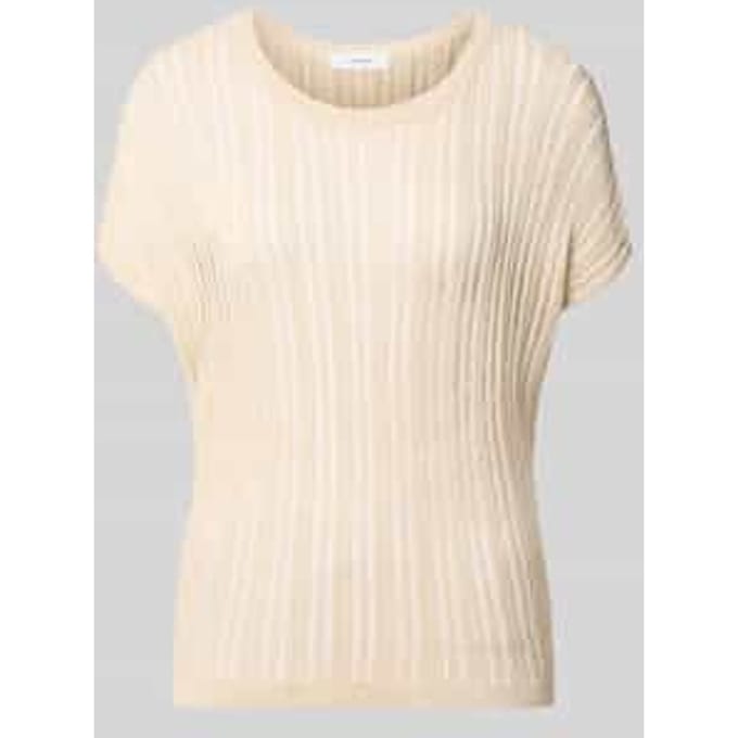 regular fit T-shirt van viscosemix in semitransparant design